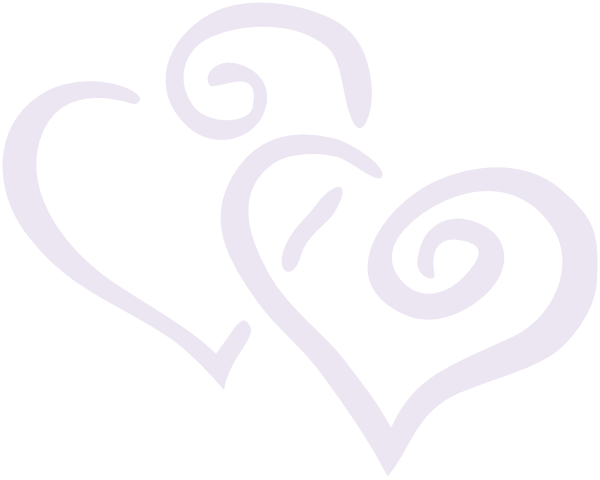 Faint purple double heart clip art at vector clip art