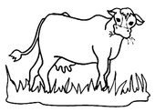 Grass black and white cows eating grass clipart clipartfest - WikiClipArt