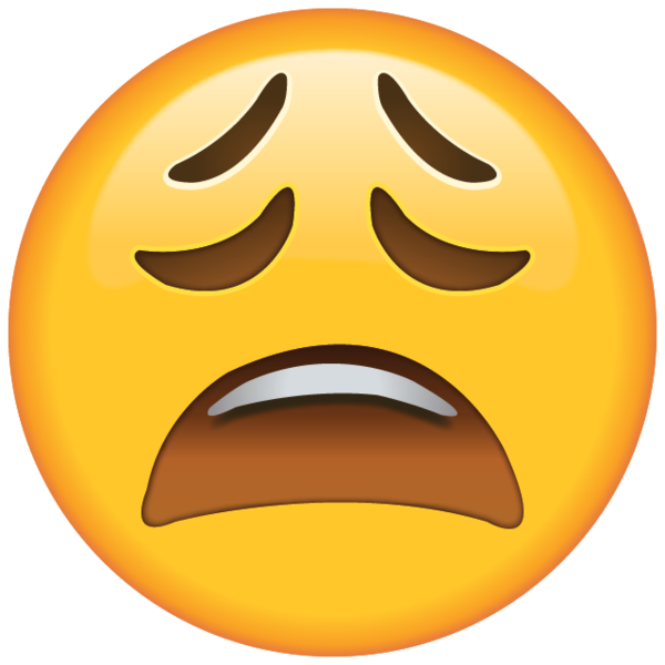 High resolution tired face emoji you can'see a yawn on the clip art