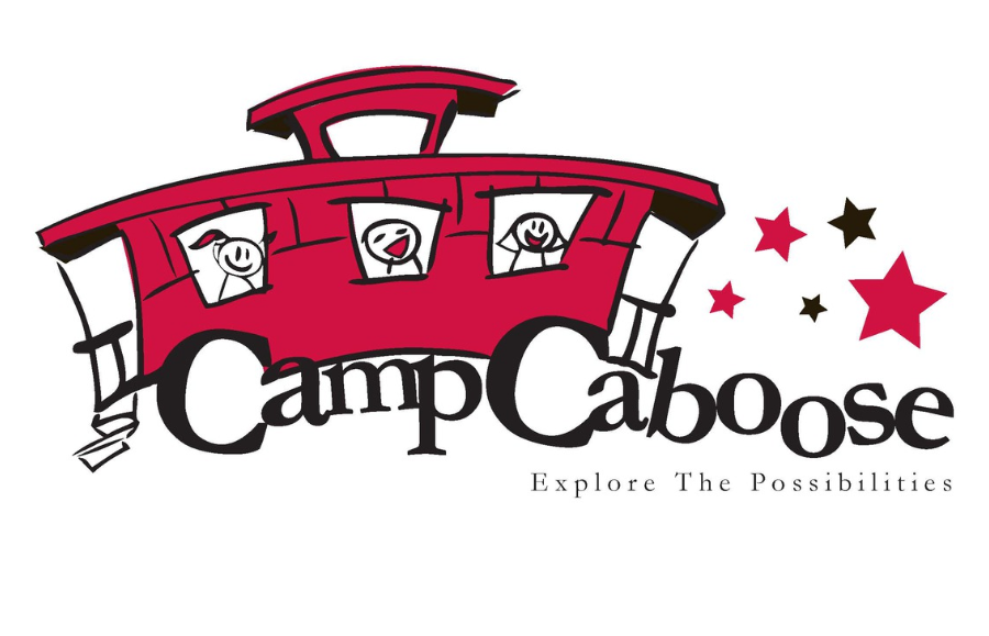 Red caboose school age camp clipart