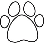 Dog paw prints dog paw print silhouette clipart free clip art images ...