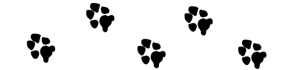 Dog paw prints dog paw printable print stencil clipart image