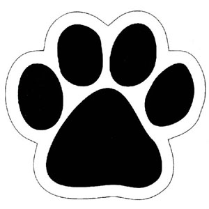 Dog paw prints paw print template not quite the actual size of baxter'paw clip art