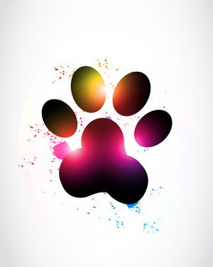 Dog paw prints single dogs paw print dog clip art pictures