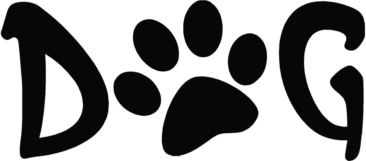 Dog paw prints text dog paw print clipart cliparts and others art inspiration
