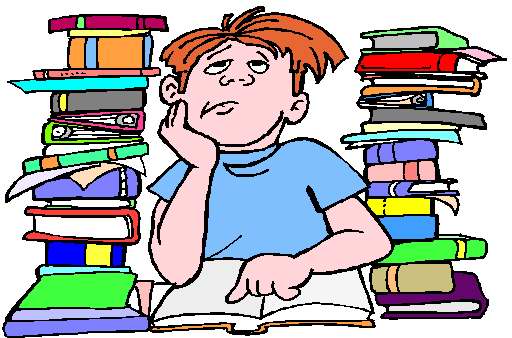 Doing homework cartoon free download clip art