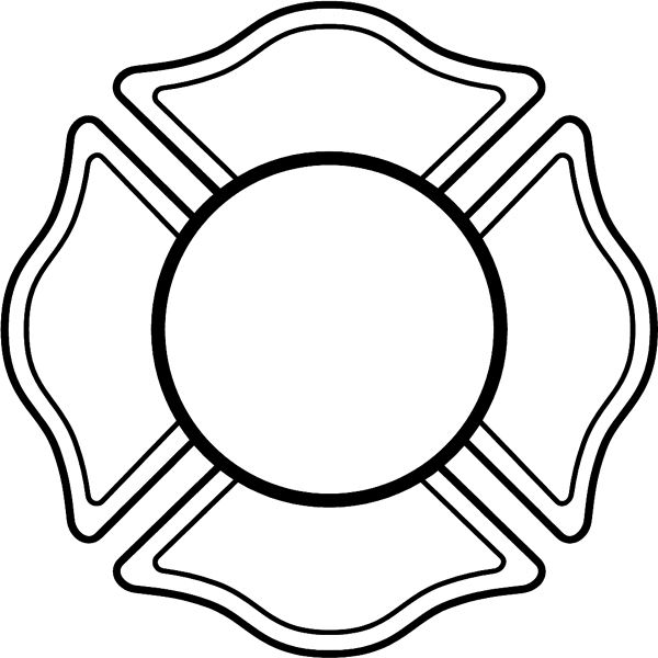 Firefighter  black and white fire department logo clip art