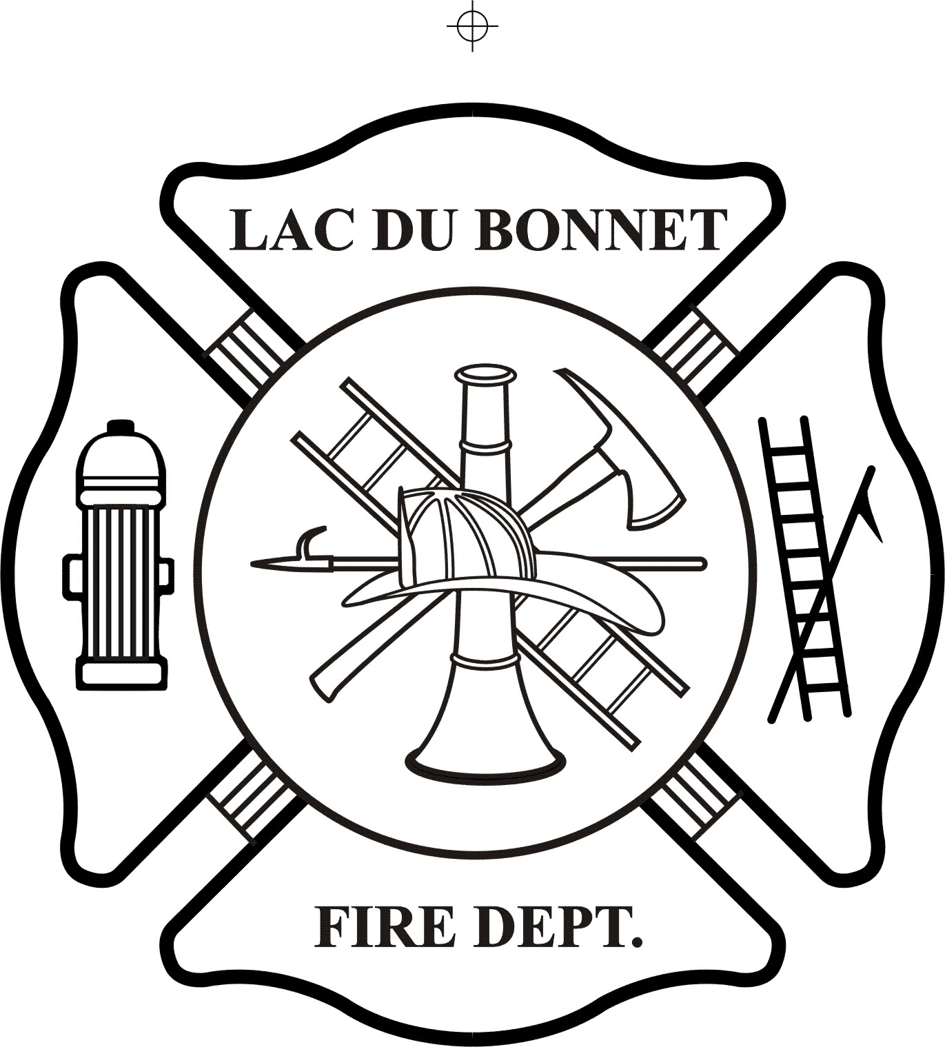 Firefighter  black and white fire department symbols clip art