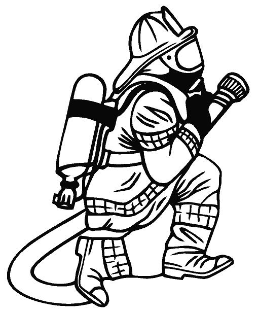 Firefighter  black and white firefighter clip art black and white free