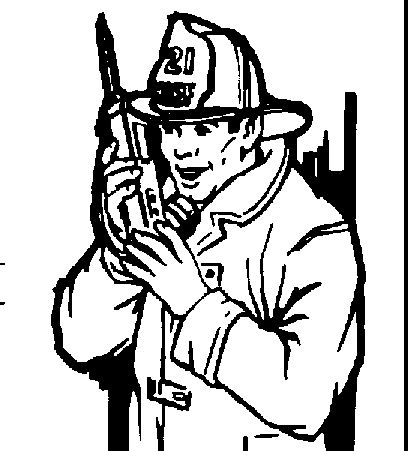Firefighter  black and white fireman clip art black and white free clipart images