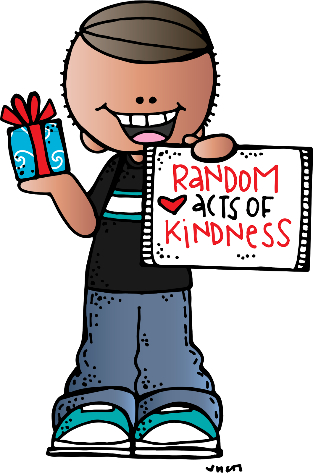 Happy person melonheadz happy national random acts of kindness day clip art