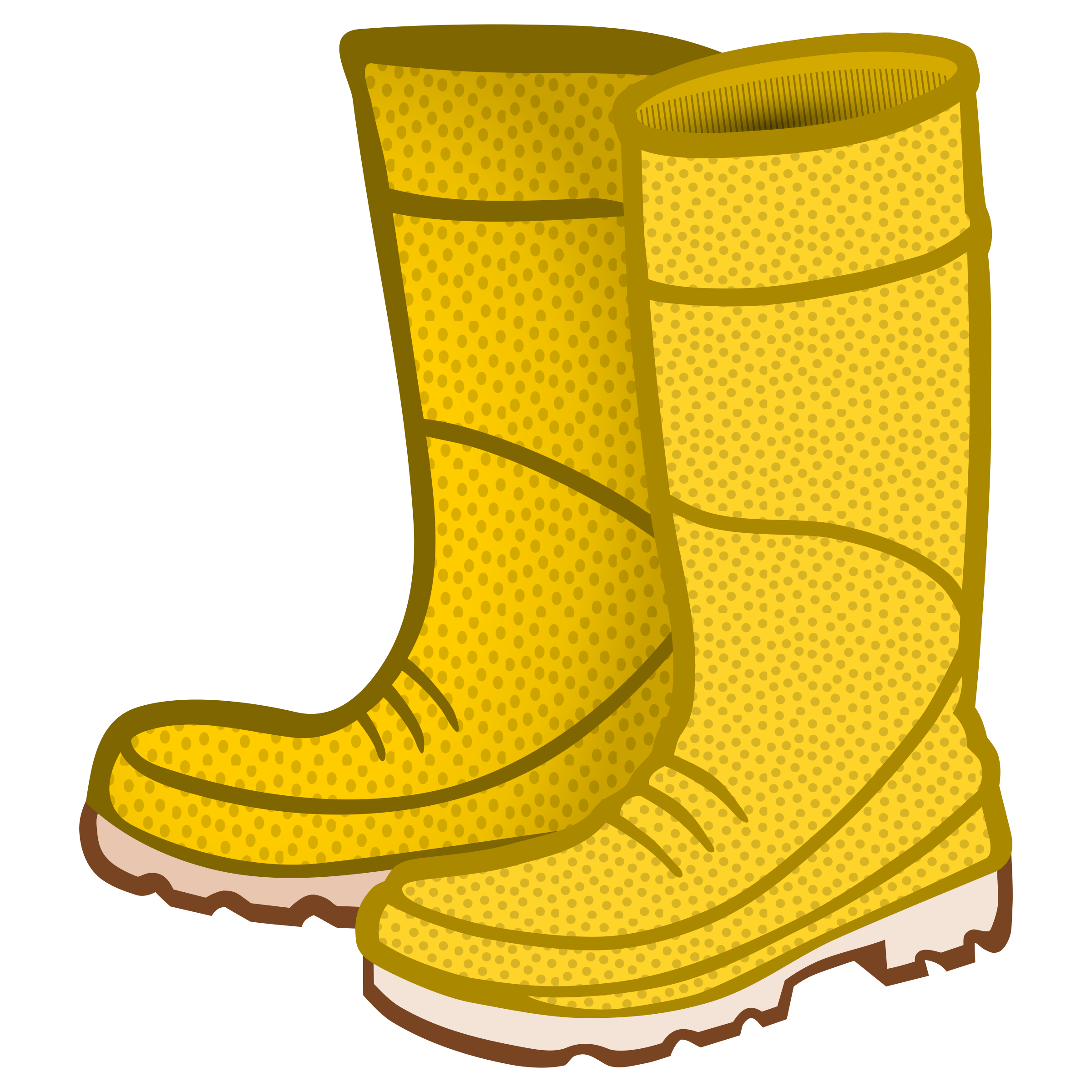Rain boots clipart rubber boots coloured.