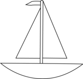 Sailboat black and white black and white boat clip art free clipart