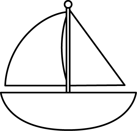 Sailboat  black and white black and white sailboat clip art black image