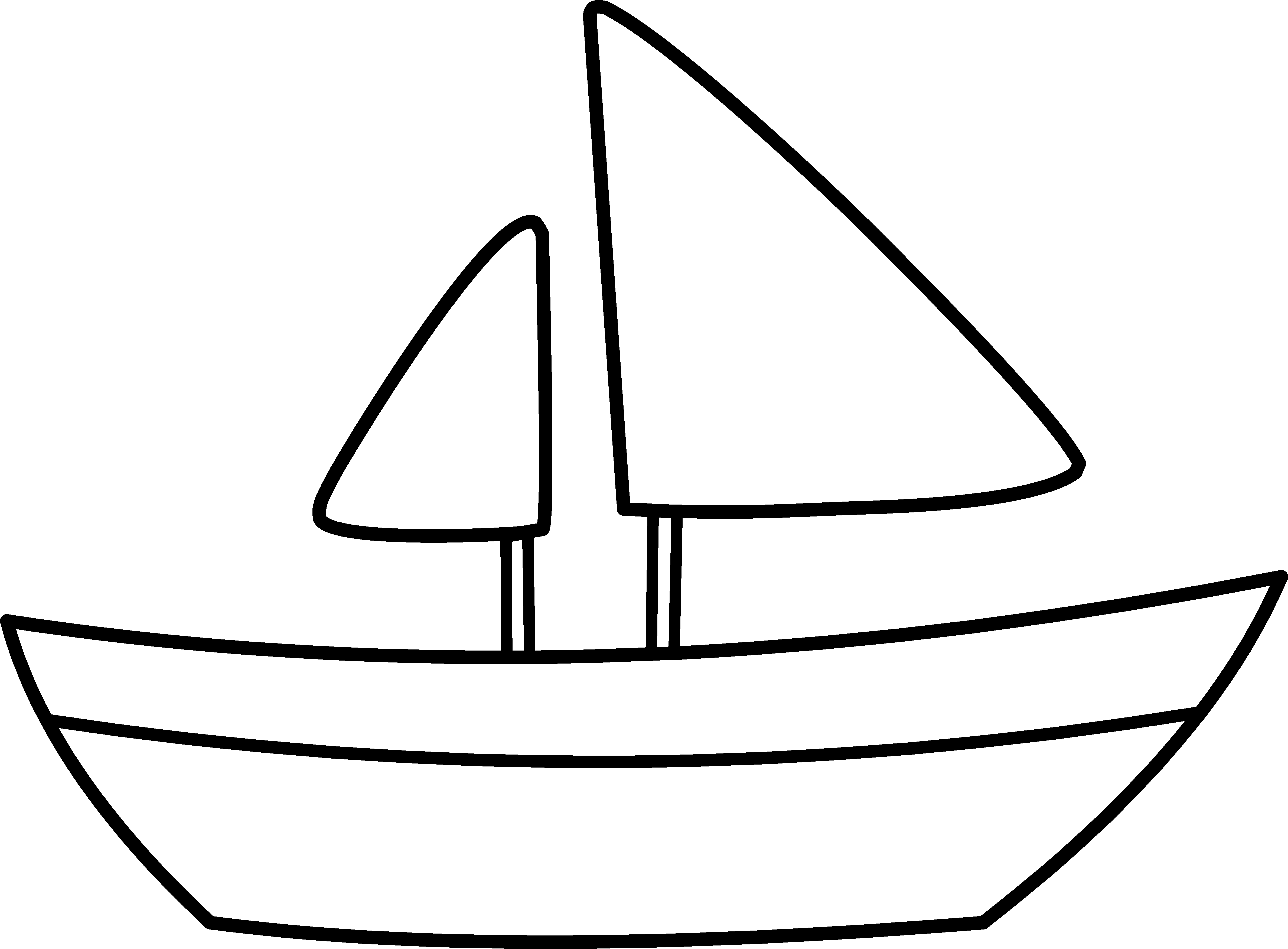 Sailboat  black and white boat sail sideways clip art cliparts and others inspiration