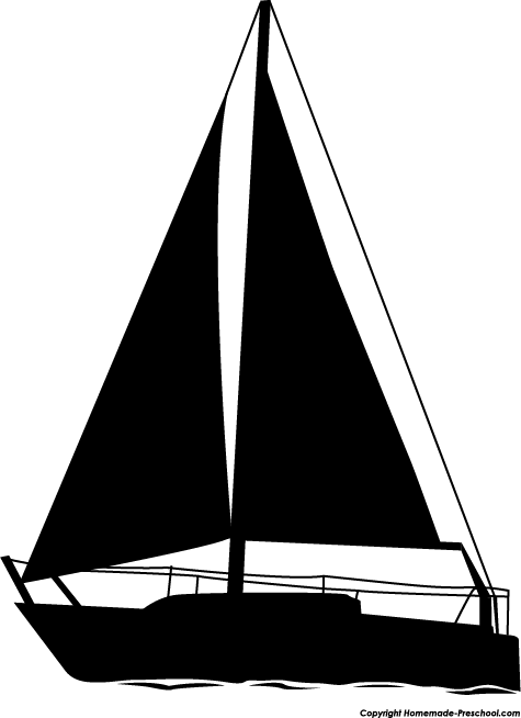 Sailboat  black and white sailboat clipart silhouette craft projects transportations