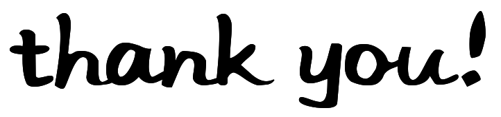 Thank you  black and white sympathy thank you clipart