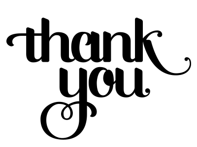 Thank you  black and white thank you by dani ward dribbble clip art