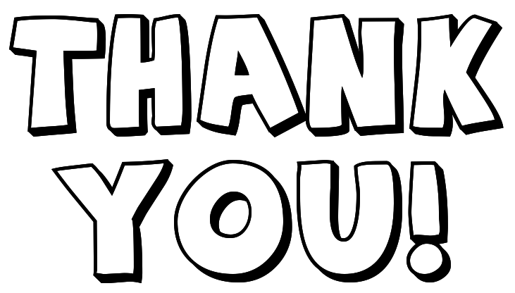 Thank you  black and white thank you clip art black and white free clipart 2