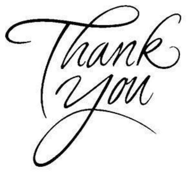 Thank you  black and white thank you clip art black and white free clipart