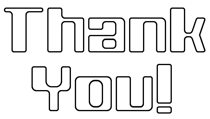 Thank you  black and white thank you clip art download 2