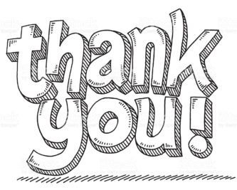 Thank you  black and white thank you clipart biezumd clipartpost