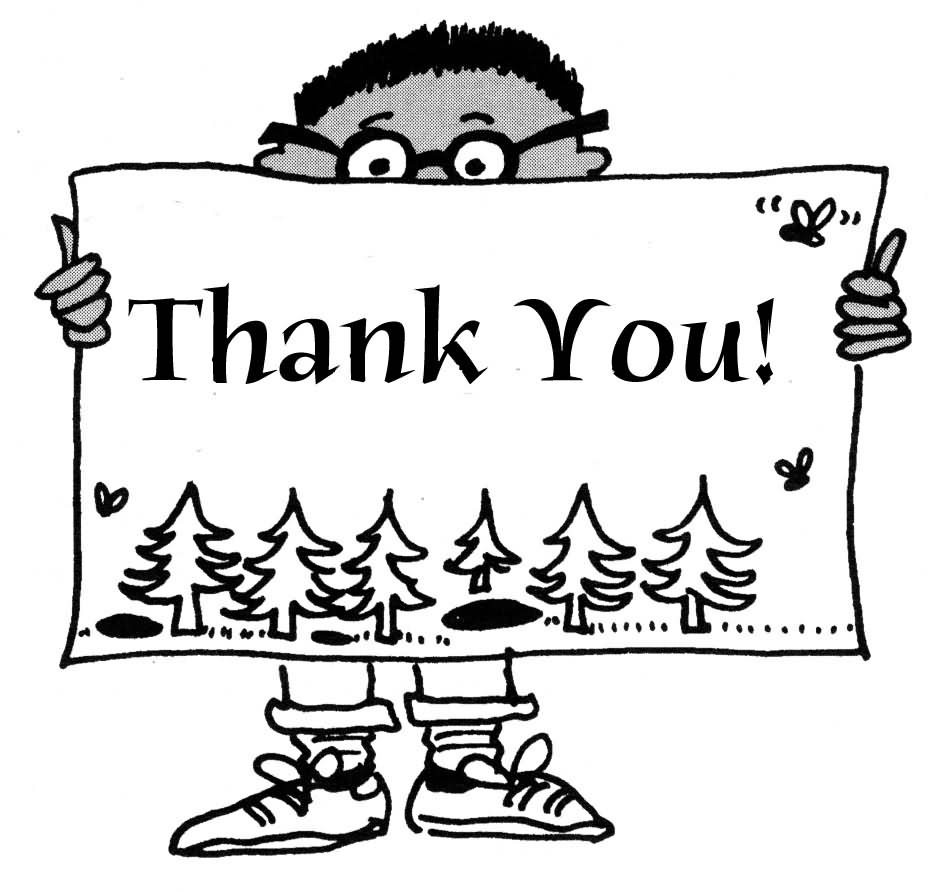 Thank you  black and white thank you free thank volunteer clip art clipart images 5