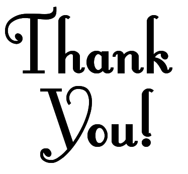 Thank you  black and white thank you images clip art