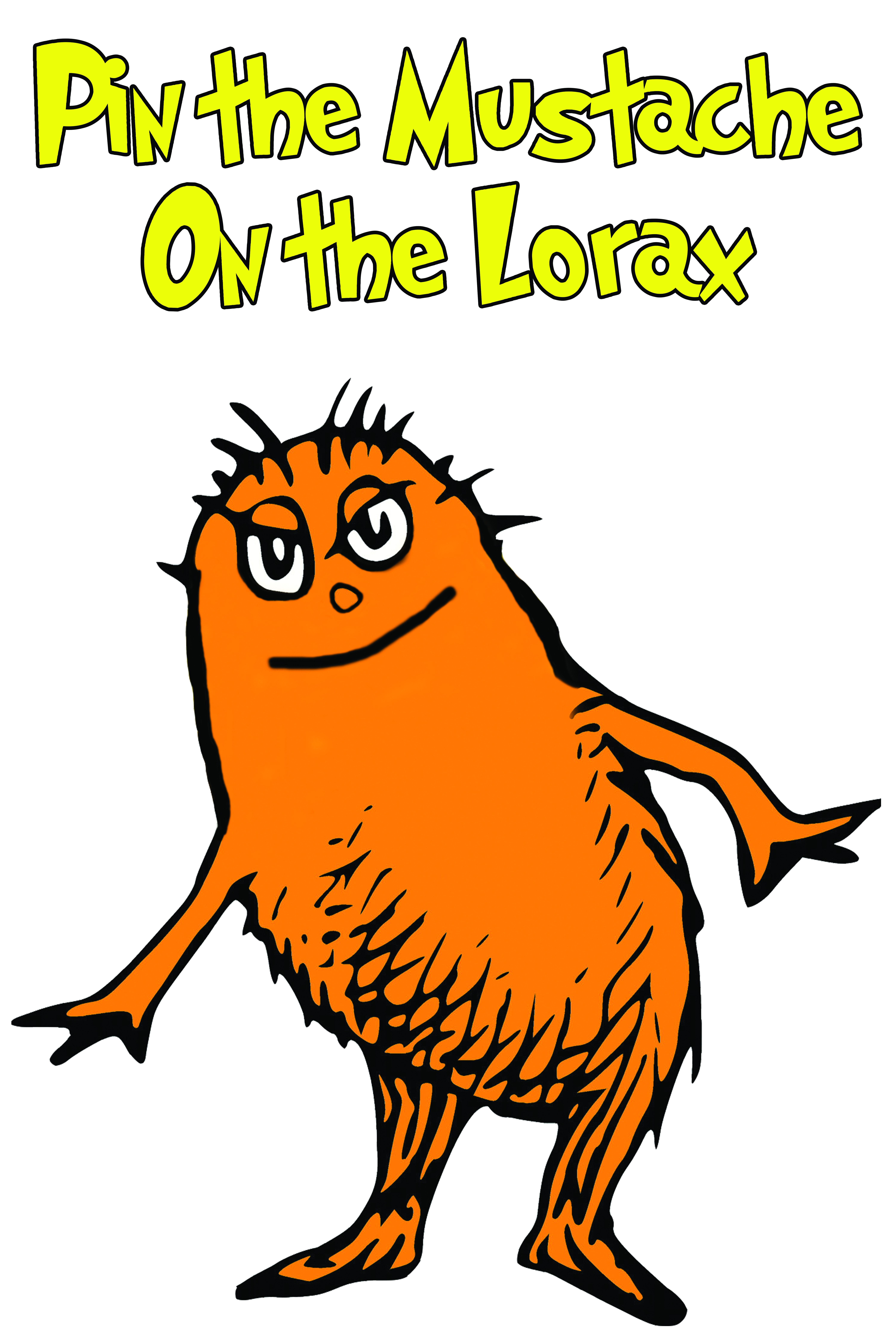 The Lorax Eyebrow And Moustache Transparent Stick Clip Art.