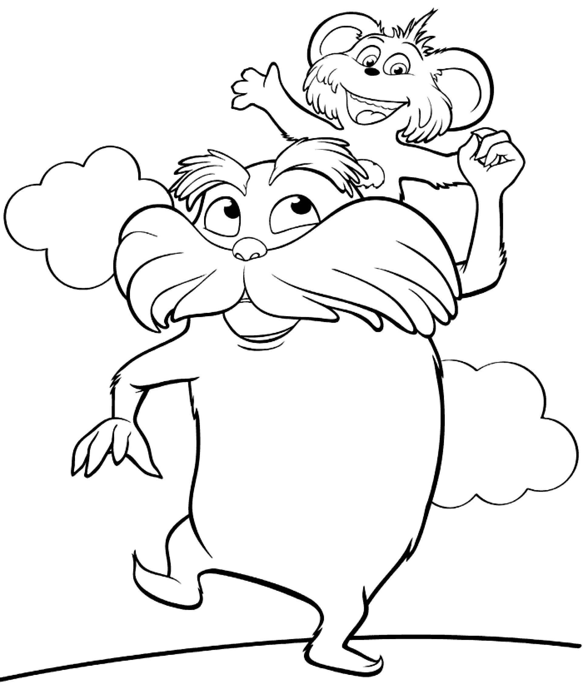 Lorax characters clipart