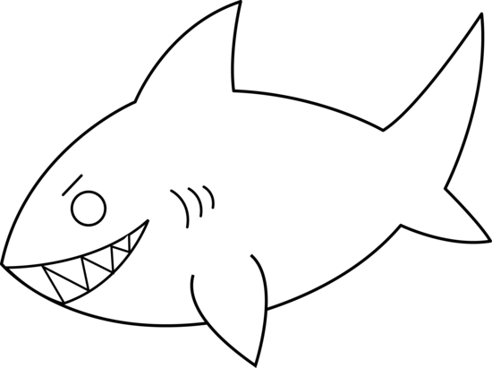 Shark black and white shark clip art black and white library