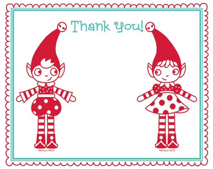 Christmas thank you free christmas printables for all related clipart