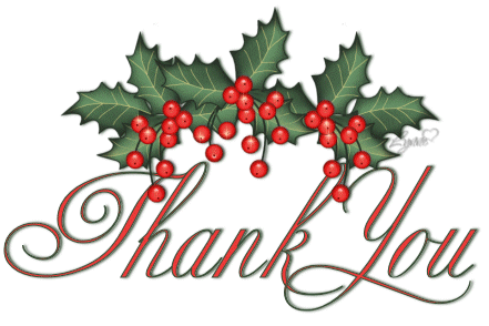 Christmas thank you images free clipart