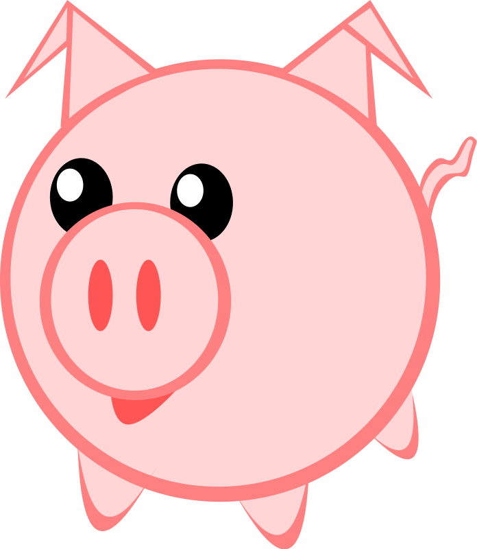 Cute pig face clip art free clipart images