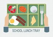 Free hand holding a school lunch tray vector download clip art ...