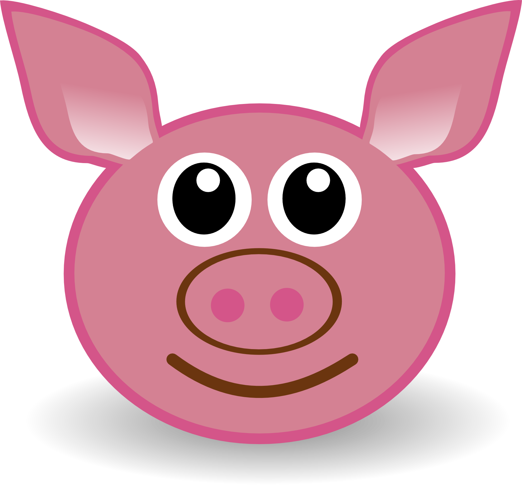 Pig face cartoon free download clip art on