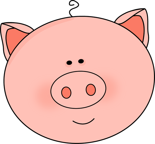 Pig face clipart 2