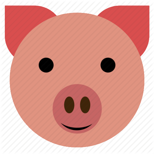 Pig face cute face finance happy hog pig piggy icon icon search engine clip art