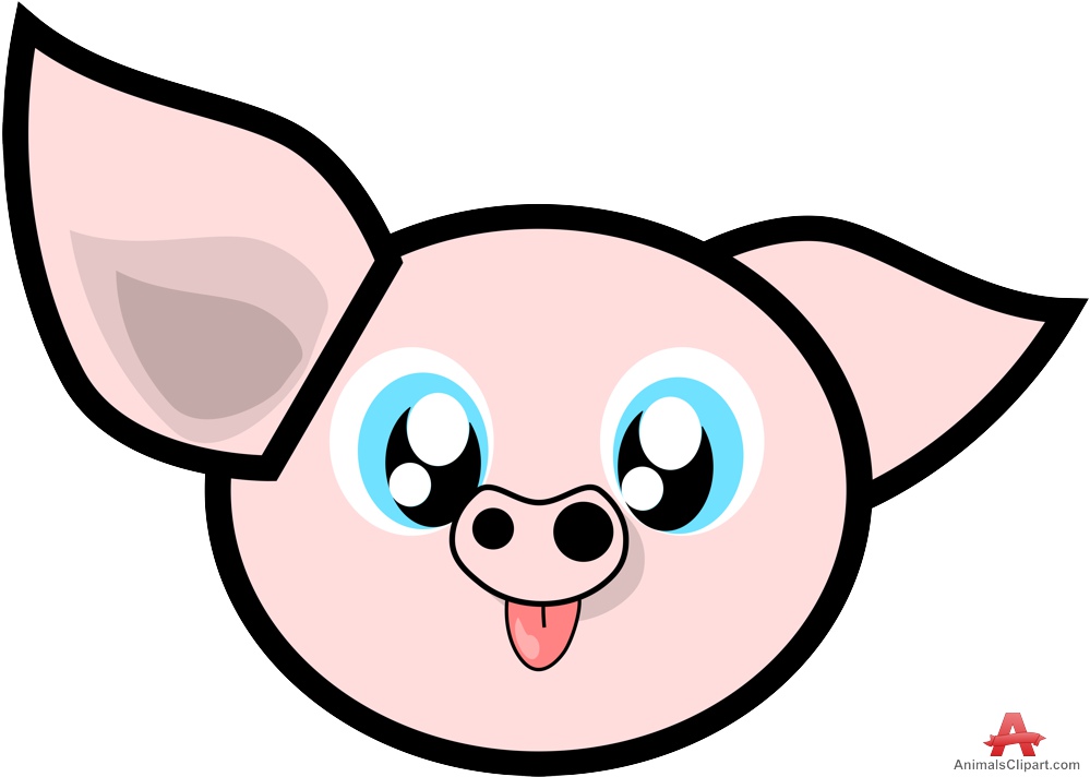 Pig face cute pig clipart face free design download