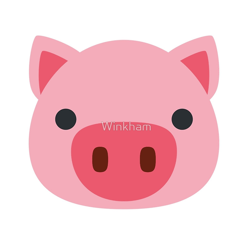 Pig face emoji drawstring bags by winkham redbubble clip art