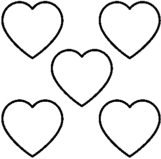 Real heart hearts heart clipart black and white 3