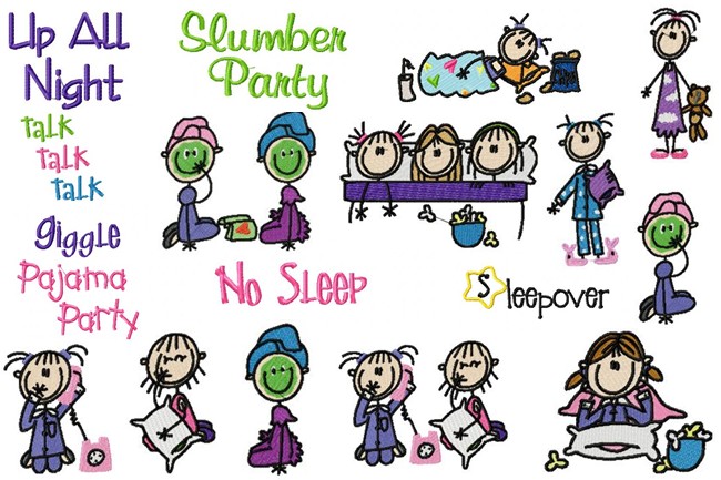 Slumber party sleepover party clipart 6 wikiclipart