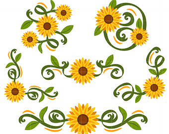 Sunflower  free sunflower border cliparts free download clip art