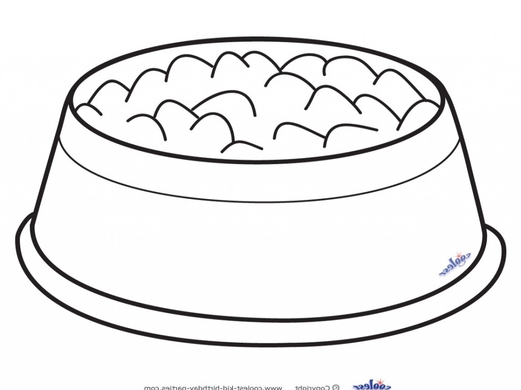 Dog bowl clipart black and white clip art library