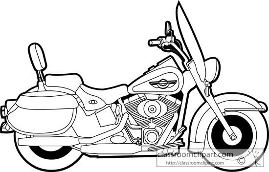Motorcycle  black and white harley clip art harley motorcycle clipart black and white