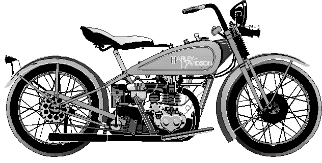 Motorcycle  black and white harley davidson free motorcycle clipart clipartbarn