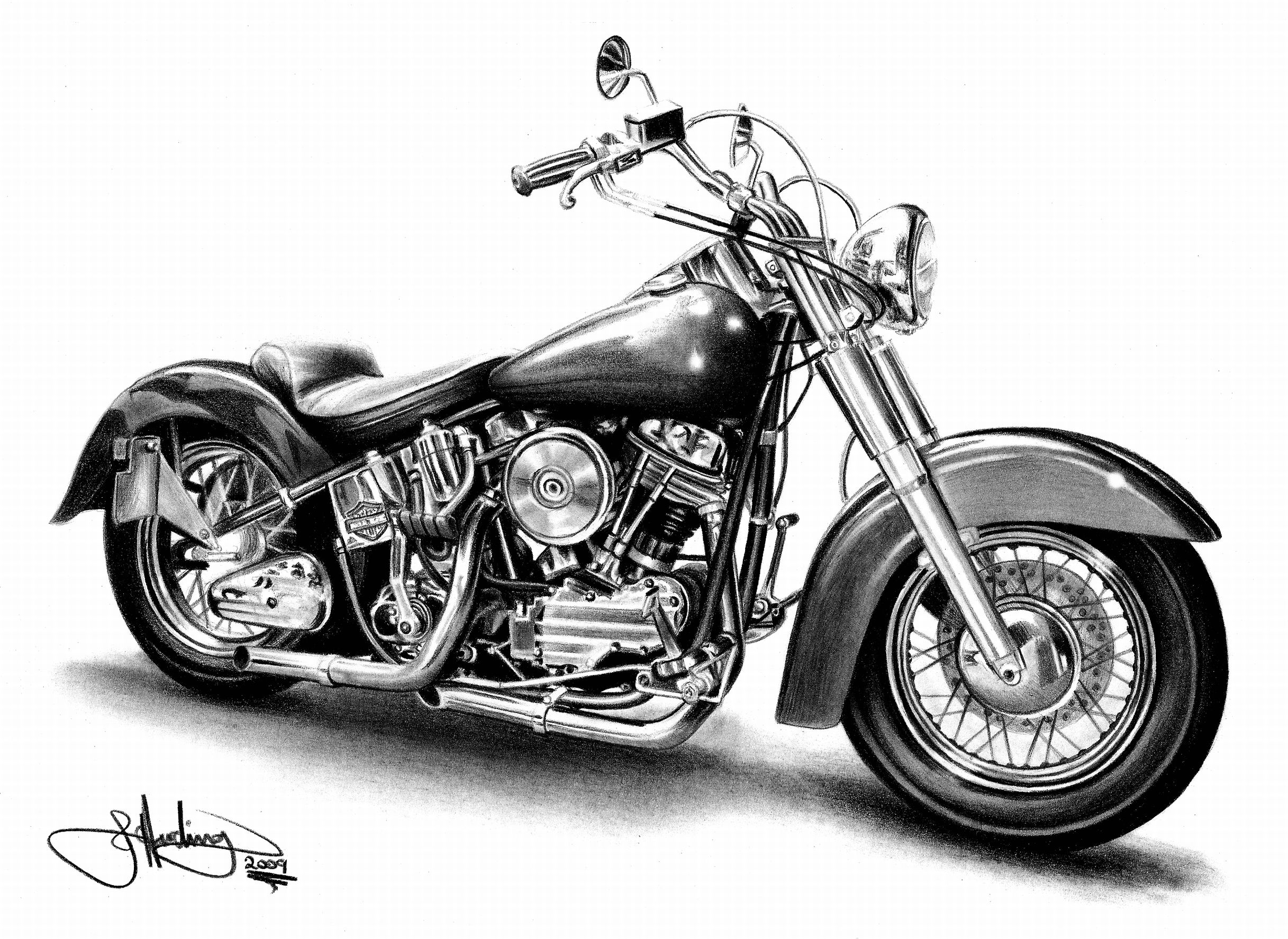 Motorcycle black and white harley davidson motorcycle clipart cliparts